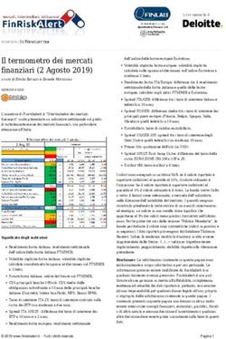 Il termometro dei mercati finanziari (2 Agosto 2019) - FinRiskAlert