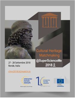 2018 CULTURAL HERITAGE MATCHMAKING - @SUPERSCIENCEME