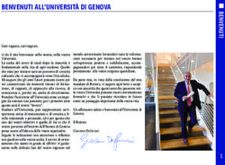 Benvenuti all'università di genova