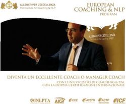 COACHING & NLP EUROPEAN - ALLENATI PER L'ECCELLENZA
