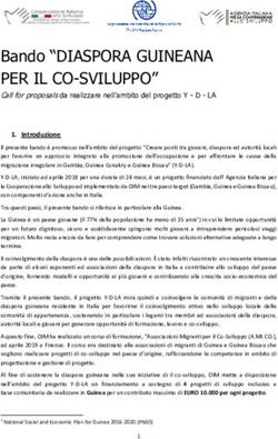 Bando "DIASPORA GUINEANA - PER IL CO-SVILUPPO"