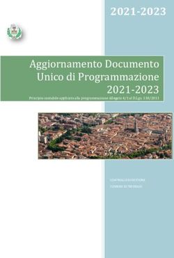 Aggiornamento Documento Unico di Programmazione 2021-2023 2021-2023 - Comune di Treviglio