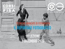 IL REPORTAGE FOTOGRAFICO - TECNICHE AVANZATE DI FOTOGRAFIA IV LEZIONE 1 DICEMBRE 2020 - Corsi Fotografia Pisa
