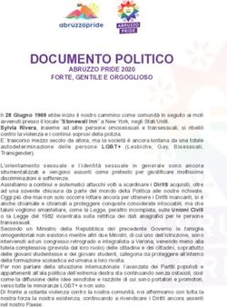 DOCUMENTO POLITICO ABRUZZO PRIDE 2020 FORTE, GENTILE E ORGOGLIOSO