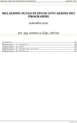 RELAZIONE SULLO STATO DI ATTUAZIONE DEI PROGRAMMI - Comune di Cesano Boscone