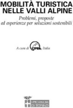 MOBILITÀ TURISTICA NELLE VALLI ALPINE - Problemi, proposte ed esperienze per soluzioni sostenibili - Cipra