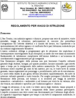 REGOLAMENTO PER VIAGGI DI ISTRUZIONE