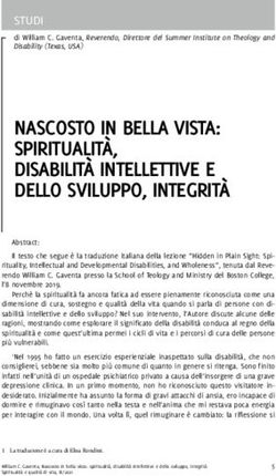 NASCOSTO IN BELLA VISTA: SPIRITUALIT&agrave;, DISABILIT&agrave; INTELLETTIVE E DELLO SVILUPPO, INTEGRIT&agrave;