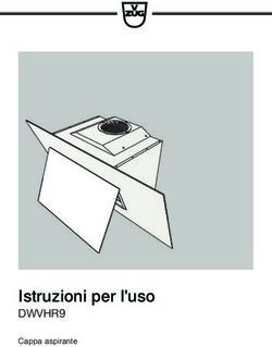 Istruzioni per l'uso DWVHR9 - Cappa aspirante - V-ZUG