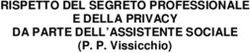 RISPETTO DEL SEGRETO PROFESSIONALE - E DELLA PRIVACY DA PARTE DELL'ASSISTENTE SOCIALE (P. P. Vissicchio)