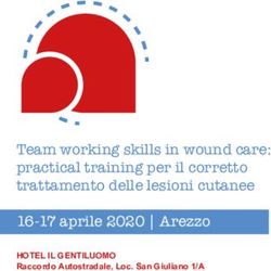 Team working skills in wound care: practical training per il corretto trattamento delle lesioni cutanee 16-17 aprile 2020 | Arezzo - HOTEL IL ...