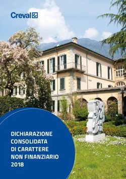 DICHIARAZIONE CONSOLIDATA DI CARATTERE NON FINANZIARIO 2018 - Gruppo Creval
