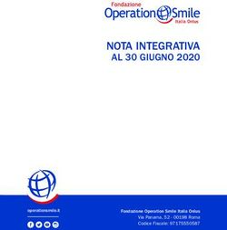 NOTA INTEGRATIVA AL 30 GIUGNO 2020 - Operation Smile