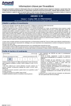 Informazioni chiave per l'investitore - Amundi