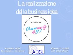 La realizzazione della business idea - Progetto ABSL - Cassa Padana