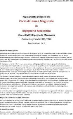 Corso di Laurea Magistrale in Ingegneria Meccanica - Sapienza