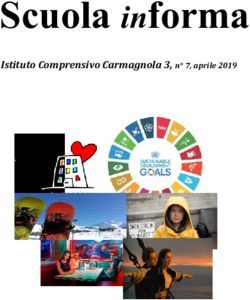 Scuola informa Istituto Comprensivo Carmagnola 3, n 7, aprile 2019