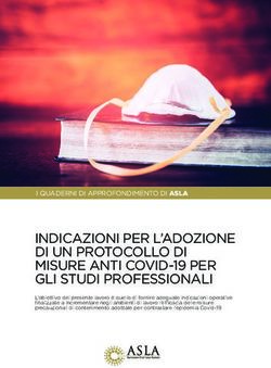 INDICAZIONI PER L'ADOZIONE DI UN PROTOCOLLO DI MISURE ANTI COVID-19 PER GLI STUDI PROFESSIONALI