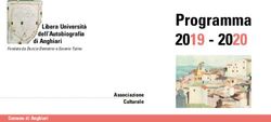 Programma 2019 2020 - Libera Universit&agrave; dell'Autobiografia di Anghiari - Libera Universit&agrave; dell'Autobiografia