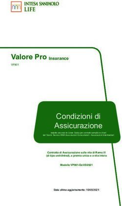 Condizioni di Assicurazione - Intesa Sanpaolo Life