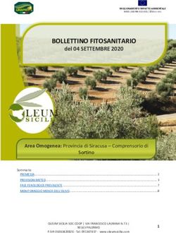 BOLLETTINO FITOSANITARIO - del 04 SETTEMBRE 2020 - Oleum Sicilia