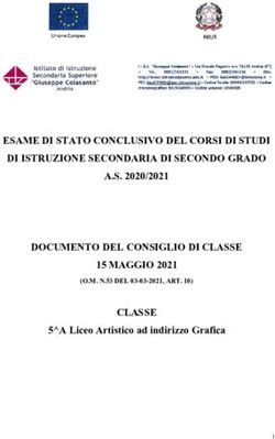 ESAME DI STATO CONCLUSIVO DEL CORSI DI STUDI DI ISTRUZIONE SECONDARIA DI SECONDO GRADO A.S. 2020/2021 DOCUMENTO DEL CONSIGLIO DI CLASSE 15 MAGGIO ...