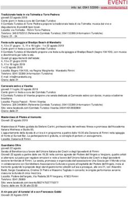 EVENTI info: tel. 0541 53399 - www.riminiturismo.it - Rimini turismo