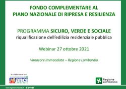 Fondo Complementare Al Piano Nazionale Di Ripresa E Resilienza