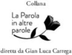 Collana diretta da Gian Luca Carrega - Effatà Editrice