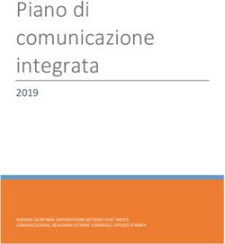 Piano di comunicazione integrata 2019 - Azienda Sanitaria ...