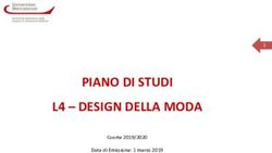 PIANO DI STUDI L4 - DESIGN DELLA MODA