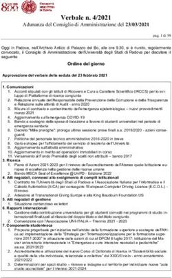 Verbale n. 4/2021 Adunanza del Consiglio di Amministrazione del 23/03/2021 - Unipd