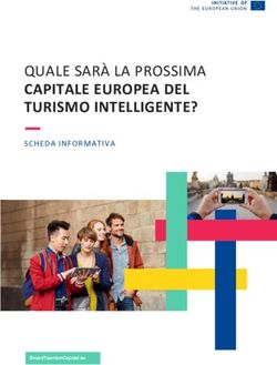 QUALE SAR&Agrave; LA PROSSIMA - CAPITALE EUROPEA DEL TURISMO INTELLIGENTE? SCHEDA INFORMATIVA