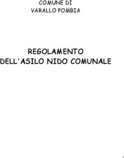 COMUNE DI VARALLO POMBIA - REGOLAMENTO DELL'ASILO NIDO COMUNALE