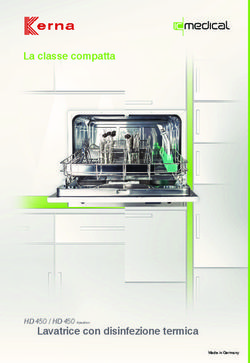 La classe compatta - Lavatrice con disinfezione termica