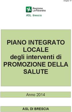 PIANO INTEGRATO LOCALE PROMOZIONE DELLA SALUTE - degli interventi di Anno 2014 ASL DI BRESCIA