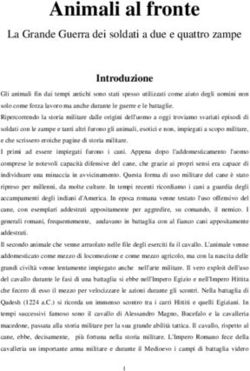 Animali al fronte La Grande Guerra dei soldati a due e quattro zampe - Comune di Boretto