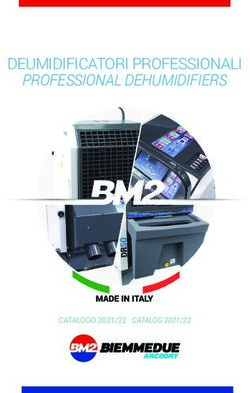 DEUMIDIFICATORI PROFESSIONALI - PROFESSIONAL DEHUMIDIFIERS - CATALOGO 2021/22 CATALOG 2021/22 - BIEMMEDUE SPA