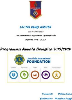 Programma Annata Lionistica 2019/2020 - LIONS CLUB ASSISI - Presidente Debora Siena