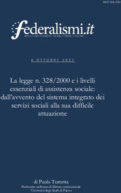 La legge n. 328/2000 e i livelli essenziali di assistenza sociale: dall'avvento del sistema integrato dei servizi sociali alla sua difficile ...