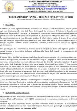 REGOLAMENTO INFANZIA - TRIENNIO SCOLASTICO 2019/2022 - Istituto Mater Amabilis