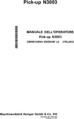 Pick-up N3003 MANUALE DELL'OPERATORE - Pick-up N3003 - Kemper-Stadtlohn