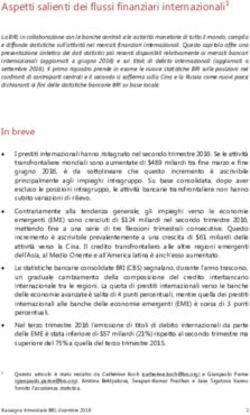 Aspetti salienti dei flussi finanziari internazionali1