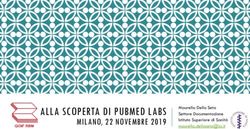 ALLA SCOPERTA DI PUBMED LABS - MILANO, 22 NOVEMBRE 2019 Maurella Della Seta Settore Documentazione Istituto Superiore di Sanit&agrave; ...