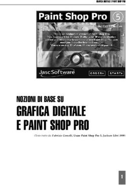 GRAFICA DIGITALE E PAINT SHOP PRO - NOZIONI DI BASE SU - GRAFICA DIGITALE E PAINT SHOP PRO