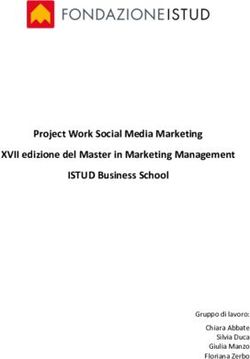 Project Work Social Media Marketing XVII edizione del Master in Marketing Management ISTUD Business School - Gruppo di lavoro: Chiara Abbate ...