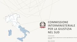 COMMISSIONE INTERMINISTERIALE PER LA GIUSTIZIA NEL SUD - Roma 3/3/2022