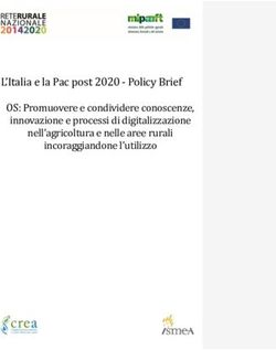 L'Italia e la Pac post 2020 - Policy Brief OS: Promuovere e condividere conoscenze, innovazione e processi di digitalizzazione nell'agricoltura e ...