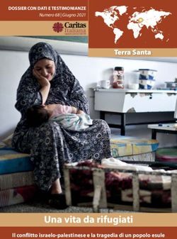 Una vita da rifugiati - Terra Santa - Caritas Italiana