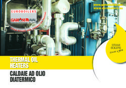 THERMAL OIL HEATERS CALDAIE AD OLIO DIATERMICO - www.garioninaval.com www.euroboilers.eu